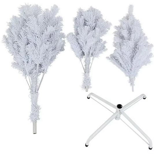 6ft Christmas Tree – 800 Tips, Full & Fluffy with Metal Stand, Easy Assembly